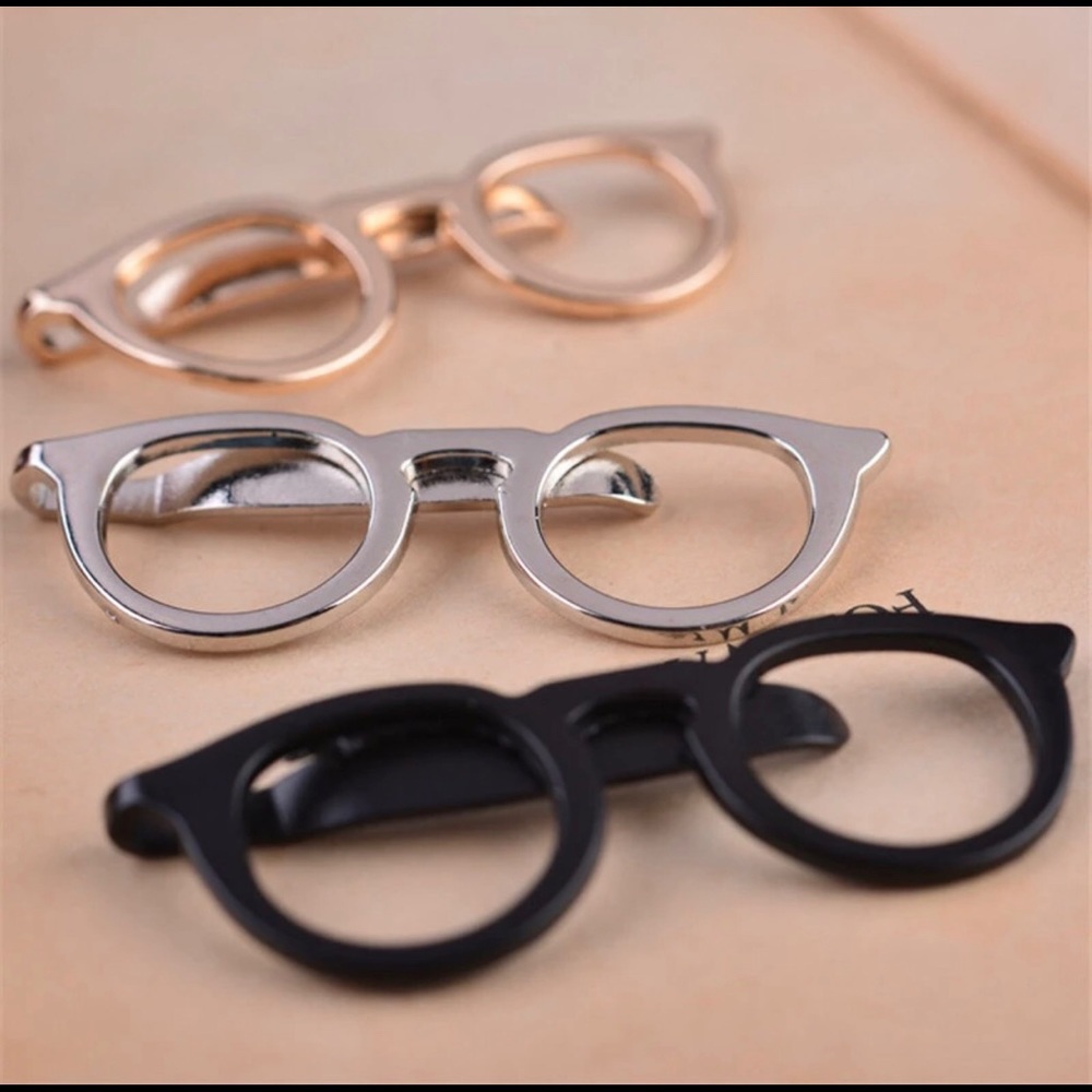 ❤️3 for $20❤️Men's GOLD ColorGlassesLapelAccessory - Picture 4 of 4